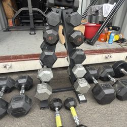Dumbbells Various Sizes $1