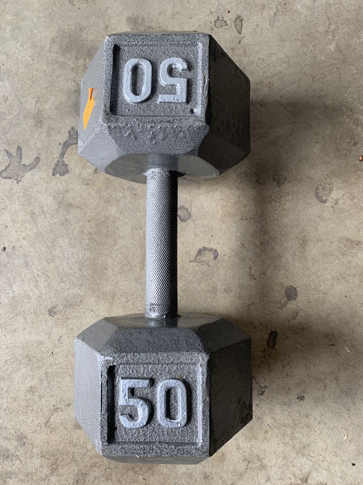 Dumbbell weight 50 lbs