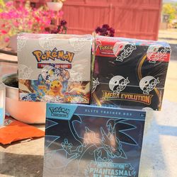 Pokemon TCG Booster boxes & Phantasmal Flames ETB