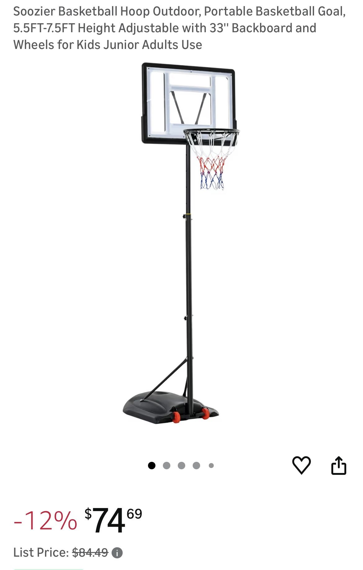 Basketball Hoop Outdoor 
