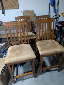 Wooden bar stools