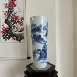Chinese Blue And White Porcelain Vase