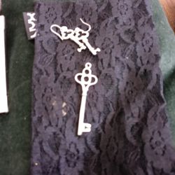 Sterling Silver Earrings And Charm