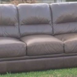 Leather Couch Brown