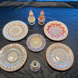 Mackenzie-Child 1990’s Victoria&Richard Ceramic Set  lol