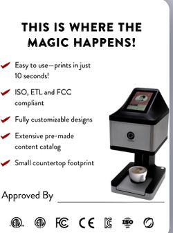 Ripple Maker Ripples Coffee Latte Cappuccino Foam Printer