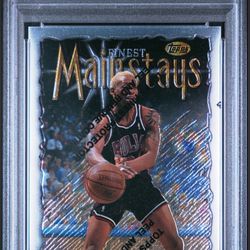 1996-97 Topps Finest Dennis Rodman #260 SILVER/UNCOMMON - GRADED PSA 9 MINT CONDITION 💎