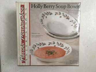 Holly Berry Soup Bowls