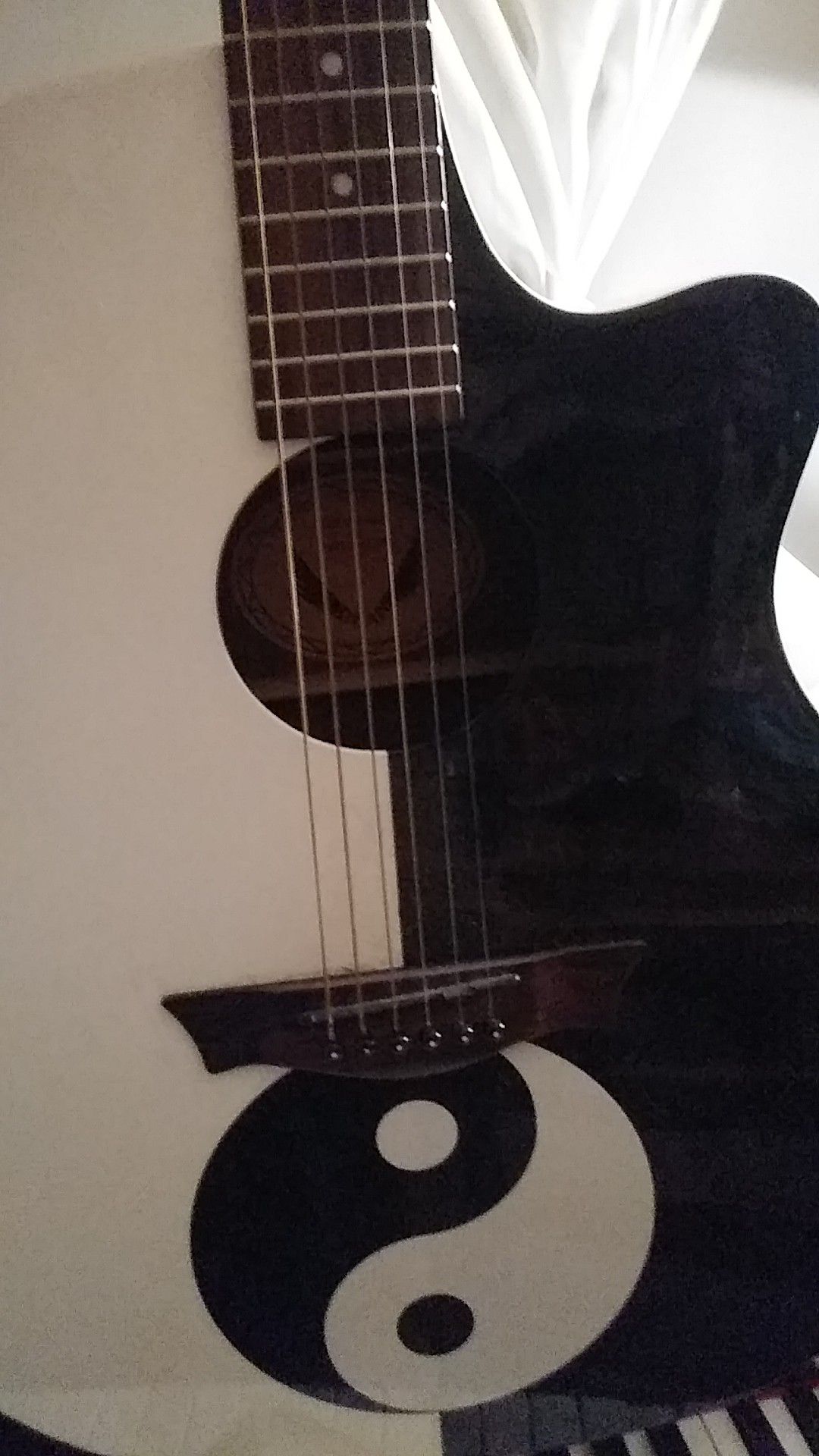 Rare dean electric acoustic guitar
