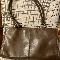   Sag Harbor Tote / Purse, Milk Choco-ate Brown Vegan Leather 