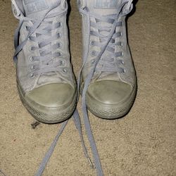 Size 10 Grey Converse All Stars 