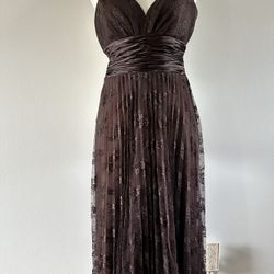 BCBG Paris Chocolate Brown Party Cocktail Dress