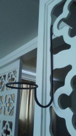 Wrought iron flower pot hook