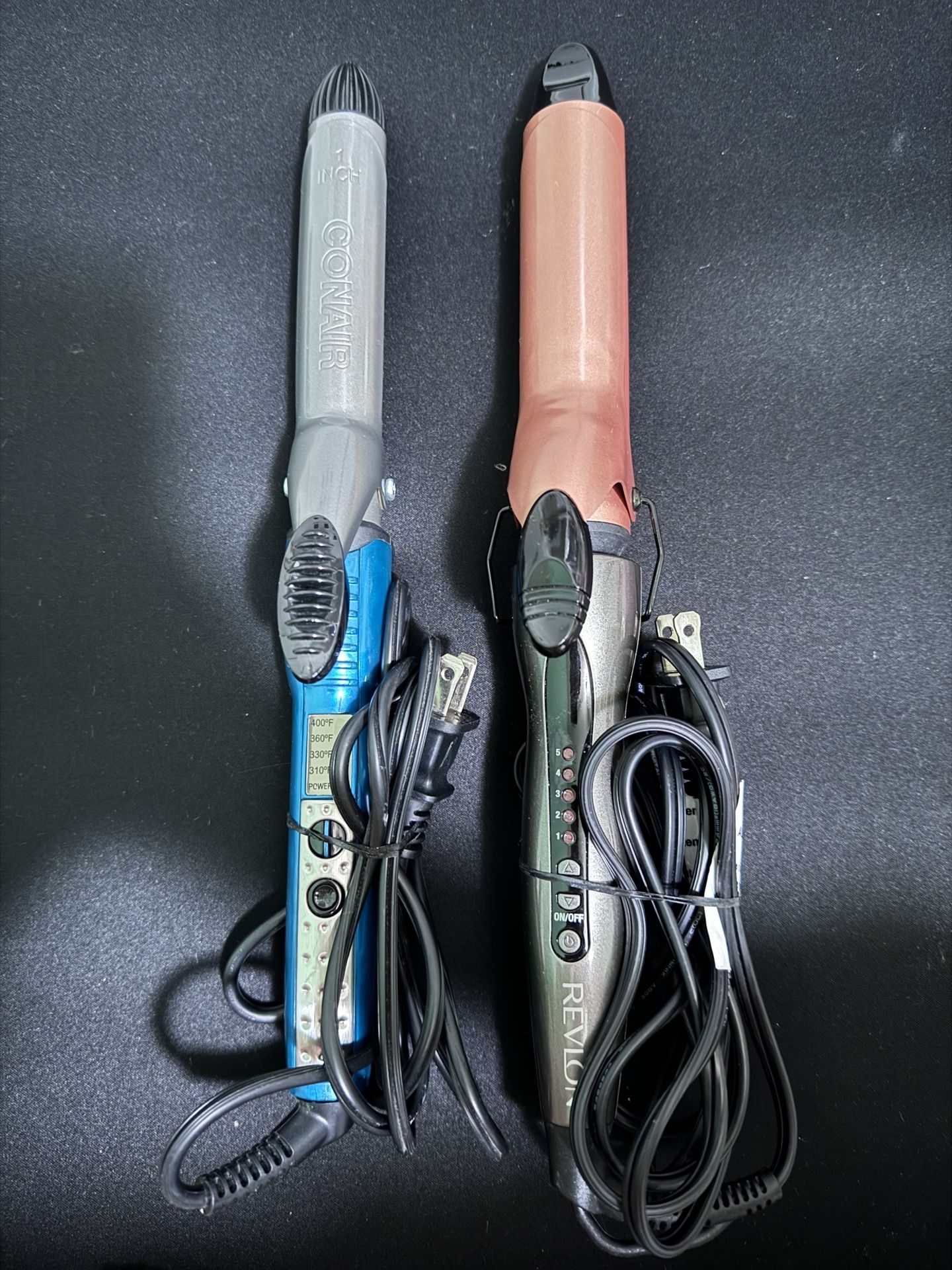 Revlon Salon Advanced Copper + Ceramic 1-1/4" Curling Iron and CONAIR 1-Inch Ceramic Curling Iron