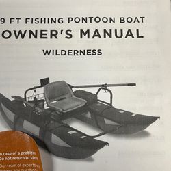 9” Fishing Pontoon Boat. 