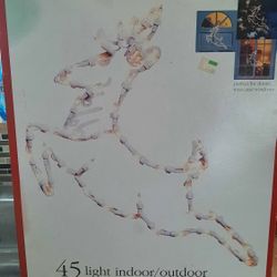 Lighted Indoor/outdoor Leaping Reindeer Decorations