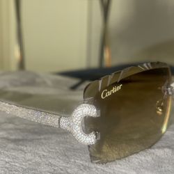 BIG C ICED OUT WIRE FRAMES 