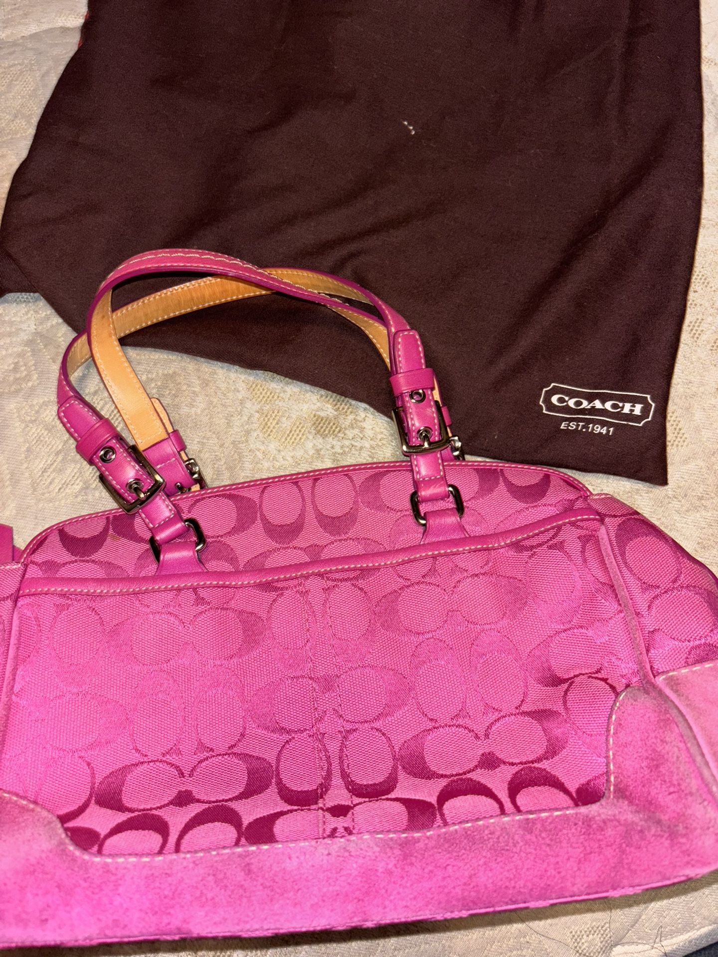 Pink Vintage Coach Bag