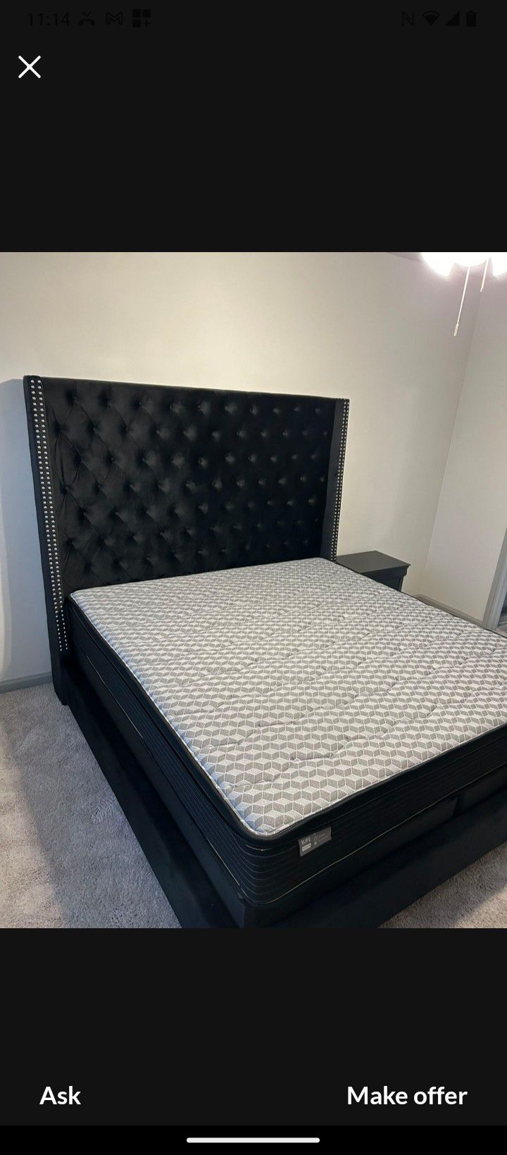 NEW KING SIZE BED WITH MATTRESS AND BOX SPRING WITH FREE DELIVERY 