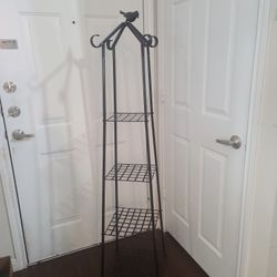 4 TIER Black Metal Plant Stand 