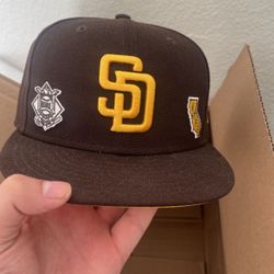 Padres Hat (fitted Size 7 1/4)