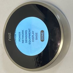 Google Nest T3007ES Wi-Fi Learning Thermostat - Stainless Steel (#821)