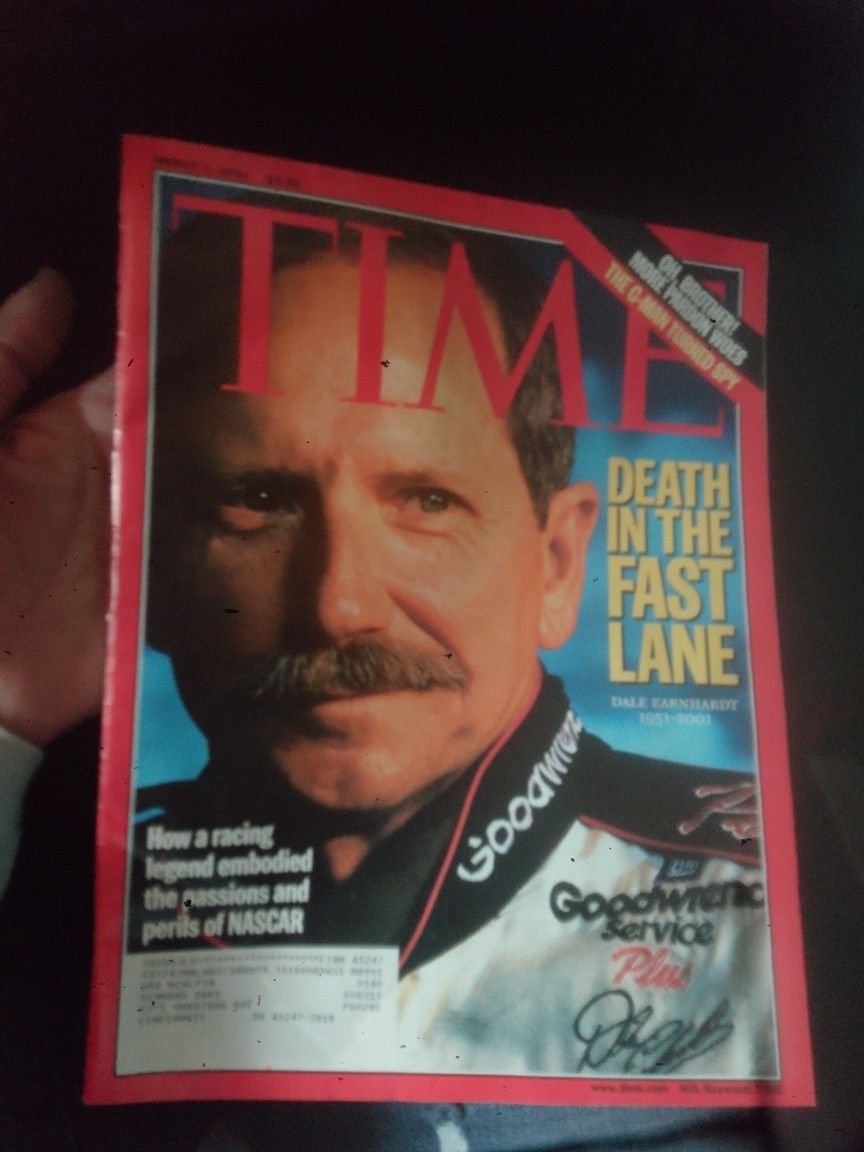 Time Magazine Dale Earnhardt Sr Tribute Issue - March 5, 2001