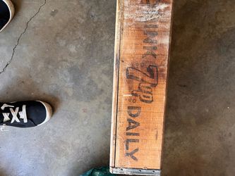 Old 7up wooden box