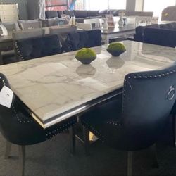 Marble Top Dining Set