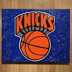 New York Knicks Hand Painted Canvas 11x14