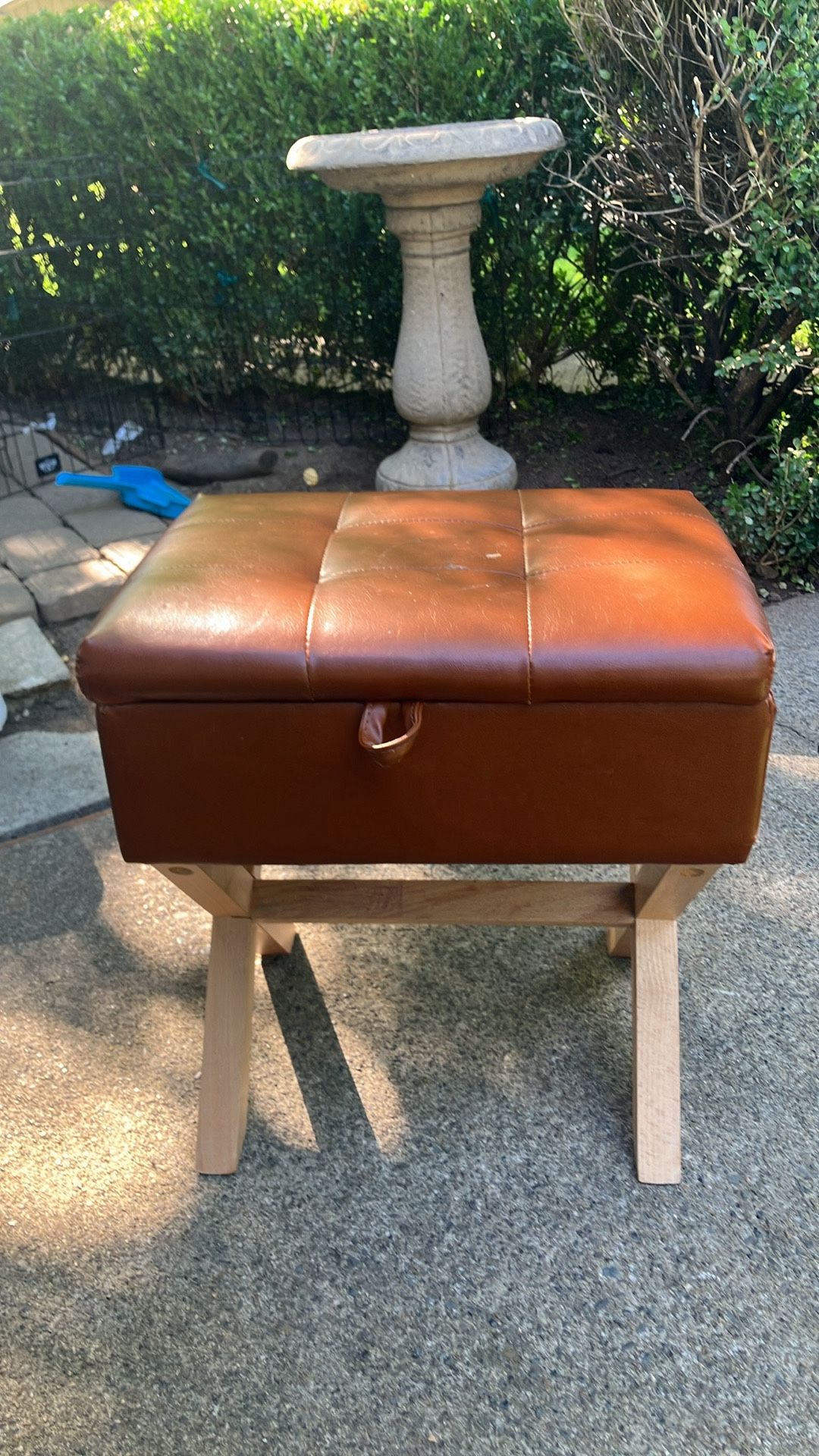 Foot Stool With Pocket