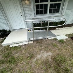 3 Aluminum Wheelchair Ramps w/ Handrails – $900 (Set)