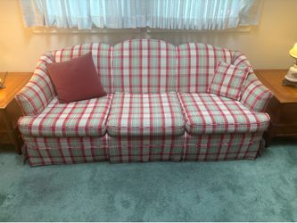 Vintage plaid couch