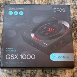 EPOS GSX 1000 2nd Edition Dac Amp Audio Amplifier/External USB Sound Card with 7.1 Surround