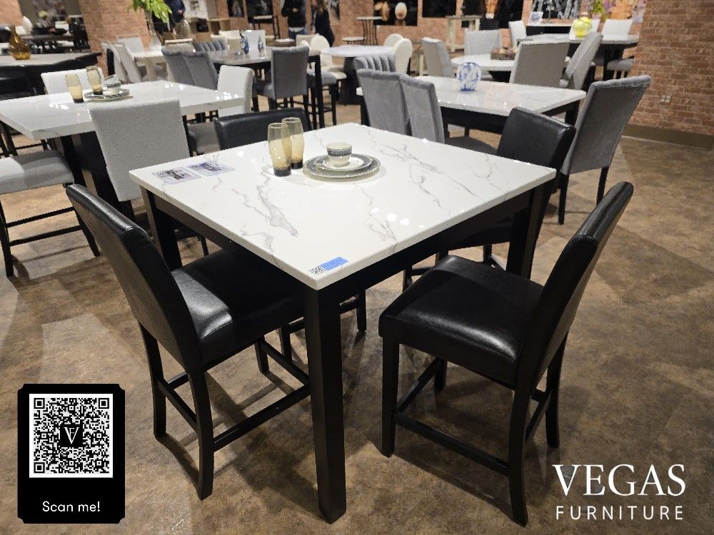 COUNTER-HT TBL SET 5PC 