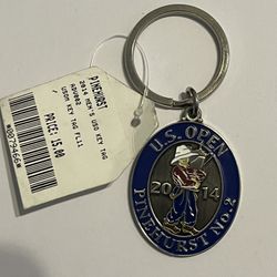 Brand New 1 Key Chain From U.S Open Golf Championship at Pinehurst 2014 W/ Tag