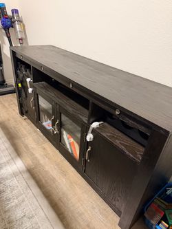 Dark brown dinning set w/ drawer unit