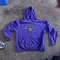 Purple washington hoodie