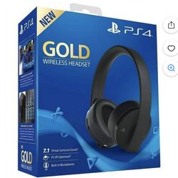 PlayStation 4 Gold wireless headset