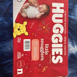 Huggies Little Snugglers New Born 76 Pack 