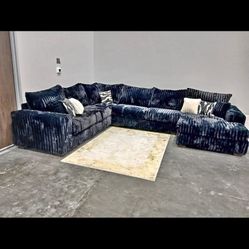 Comfortable Customizable Corduroy Sectionals Available 