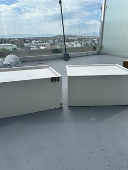 Night stand White Wall Mounted, 2