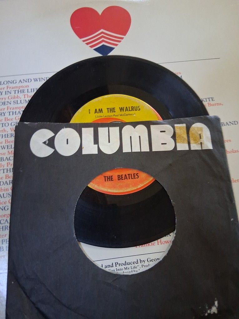 The Beatles  45 Capitols Records I'm The Walrus Hello Goo Bye