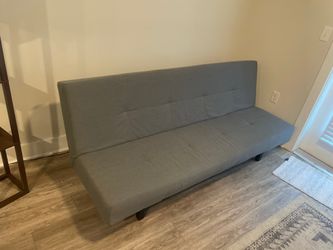Grey sofa futon pullout bed