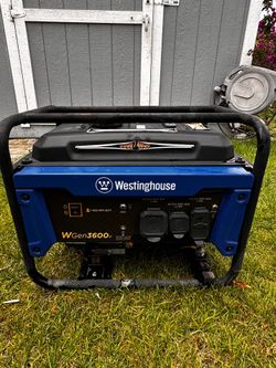 Westinghouse WGen3600v portable generator for sale. 3600 running watts / 4650 peak watts.