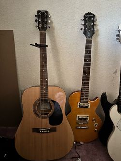 Guitar and amp combo