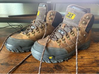 CAT Men’s Threshold Waterproof Work Boots Steel Toe