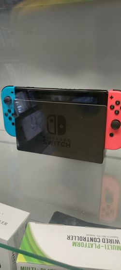 Nintendo Switch with Neon Joy-Cons