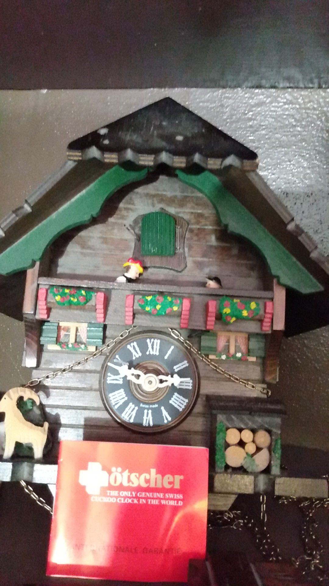 Antique cukoo clock. ORIGINAL. LOTSCHER!