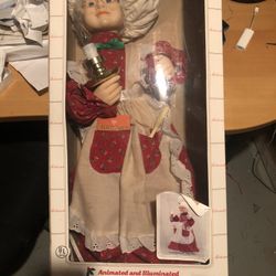 Vintage Tesco Animated Christmas Mrs. Claus